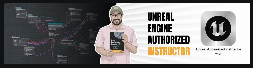 Unreal Engine Authorized Instructor banner for Sheikh Sohel Moon, 2025